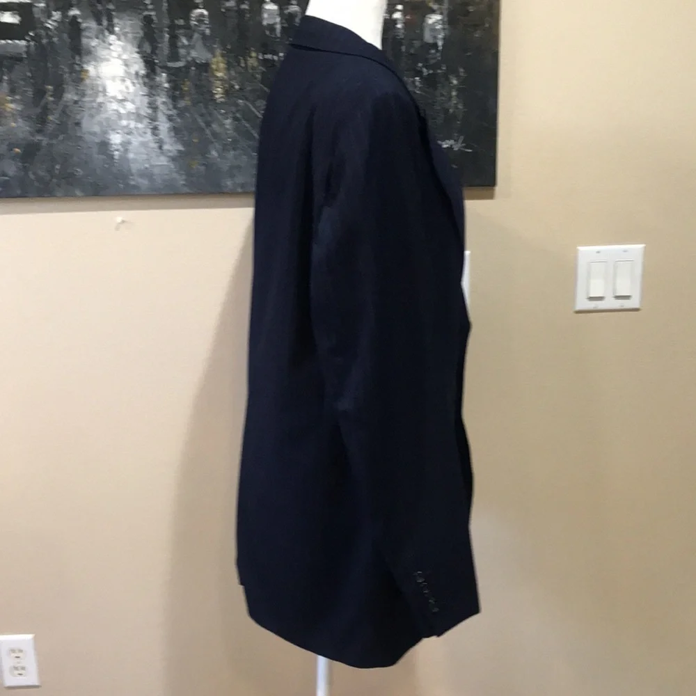 Ermenegildo Zegna Men's Blue Pin Striped Sport Coat Blazer Jacket-Size 42R